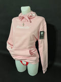 Sweatshirt Rosa Amoretti Letras Capuz