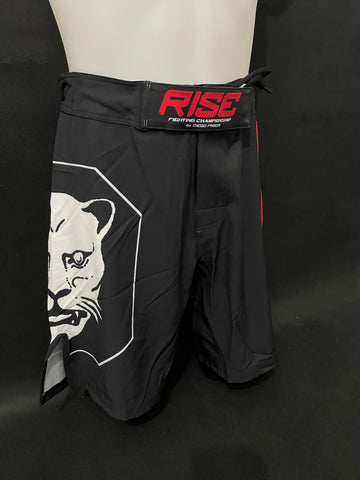 Calções MMA dos Atletas Amoretti Rise Pretos - Jesus Amoretti