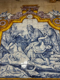 Painel Monumental de Azulejos Portugueses — Via Sacra XI, Cena Sacra em Azul e Branco - Jesus Amoretti