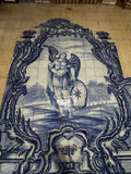 Painel de Azulejos Portugueses Figurativo — Arcanjo Barroco, Século XX - Jesus Amoretti