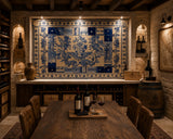 Painel de Azulejo - Tradicional Português - Azularte - Jesus Amoretti - Design - 1980-1990 - Patchwork Sec. XX