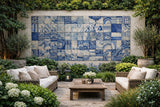 Painel Patchwork Amoretti x Azularte Sec.XX | Hotel - Jesus Amoretti