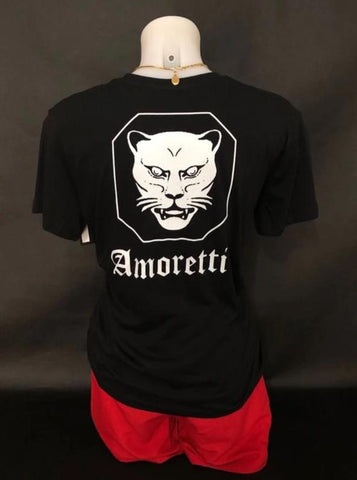 T-shirt Preta Amoretti Back Logo Letters - Jesus Amoretti