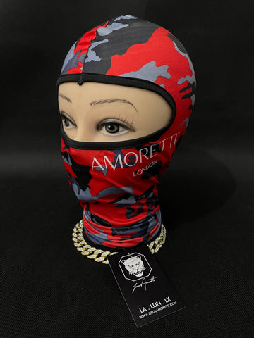 Balaclava Amoretti London Vermelha Camuflada - Jesus Amoretti