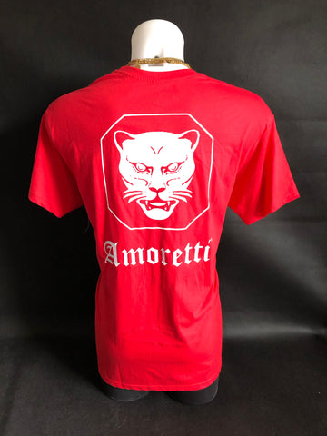T-shirt Vermelha Amoretti Back Logo Letters - Jesus Amoretti