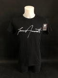T-shirt Preta Amoretti Assinatura Branca - Jesus Amoretti