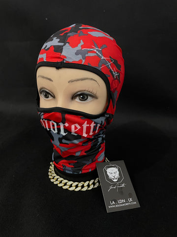 Balaclava Amoretti Vermelha Camuflada