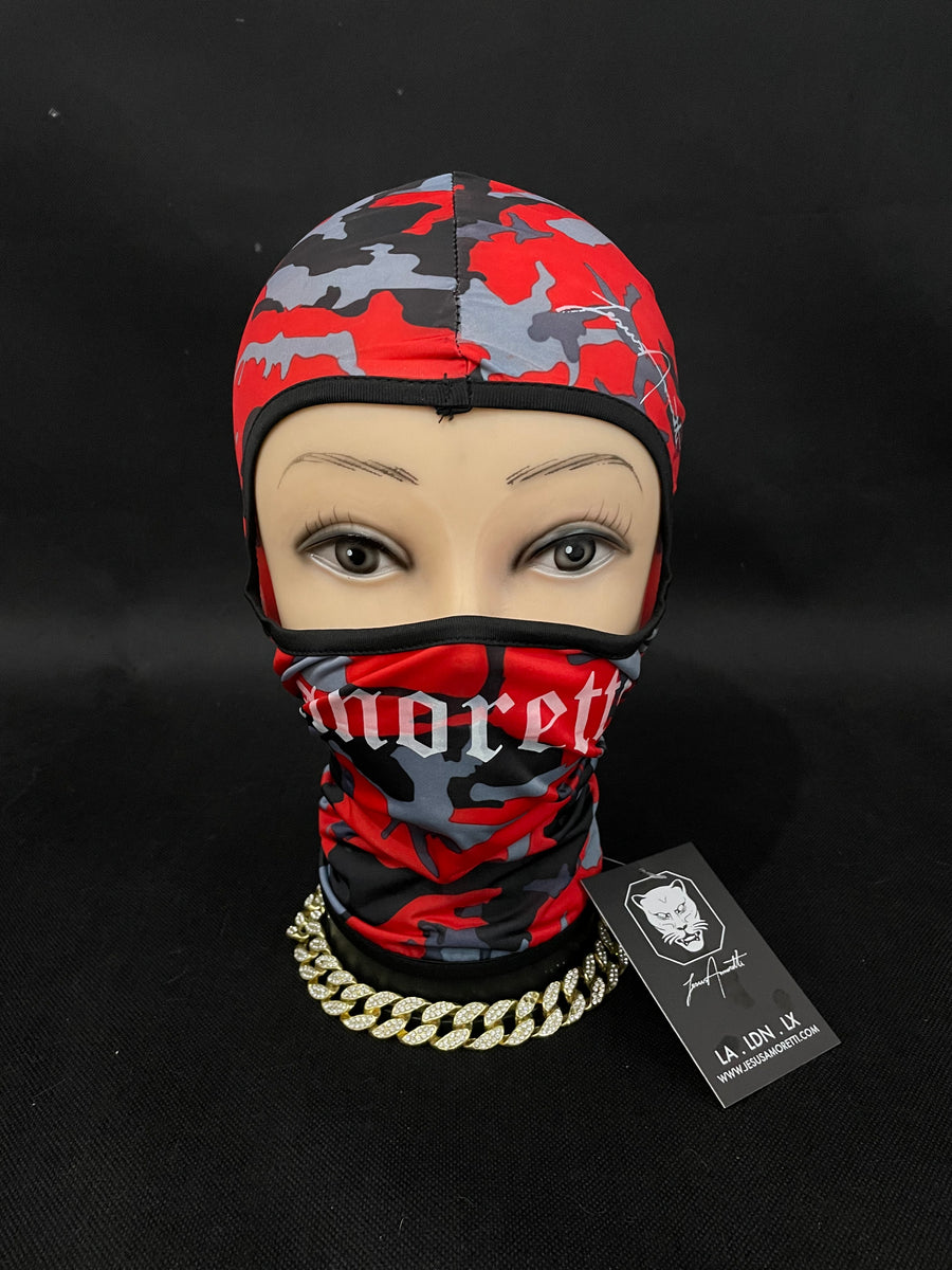 Jesus Amoretti | Amoretti Red Camouflage Balaclava