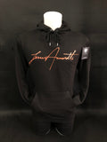 Sweatshirt Preta Jesus Amoretti Signature Laranja - Jesus Amoretti