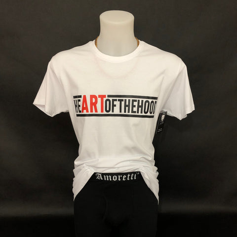 White Amoretti x Heartofthehood T-shirt 2019 - Jesus Amoretti
